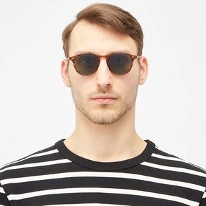 Garrett Leight Hampton Sunglasses Demi Blonde/ G15 polarized, unisex